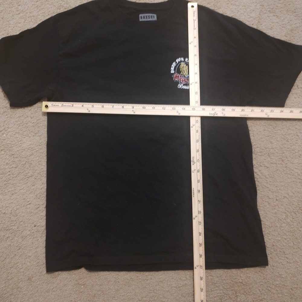 BOXSET Black Graphic T Shirt Pray for the Best Prepare for the Worst Skull Large